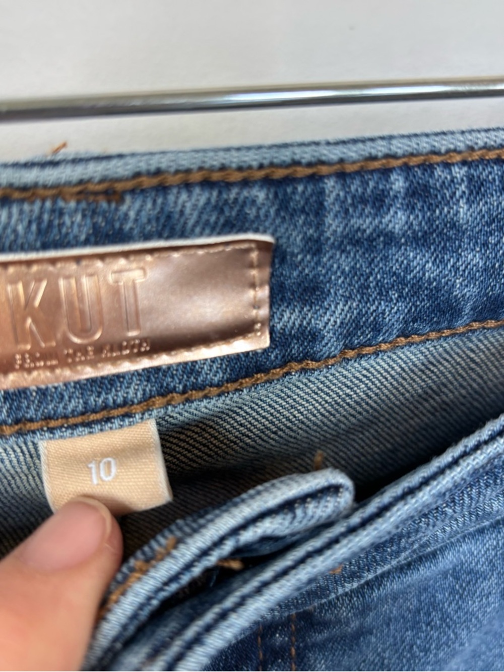 Kut Fab Ab Super Wide Leg Jeans Size 10 - Picture 2 of 9